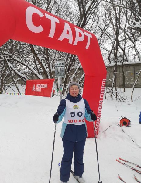 Жительница района Кузьминки стала бронзовым призером окружных соревнований по лыжным гонкам