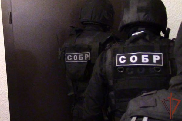 Видео задержания сотрудниками СОБР «Столица» Росгвардии подозреваемого в краже из коттеджа в Новой Москве