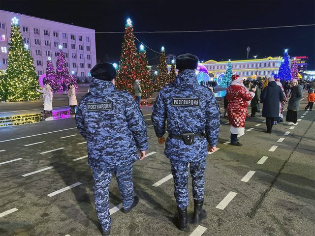 В новогоднюю ночь сотрудники Росгвардии обеспечили безопасность граждан на Ставрополье