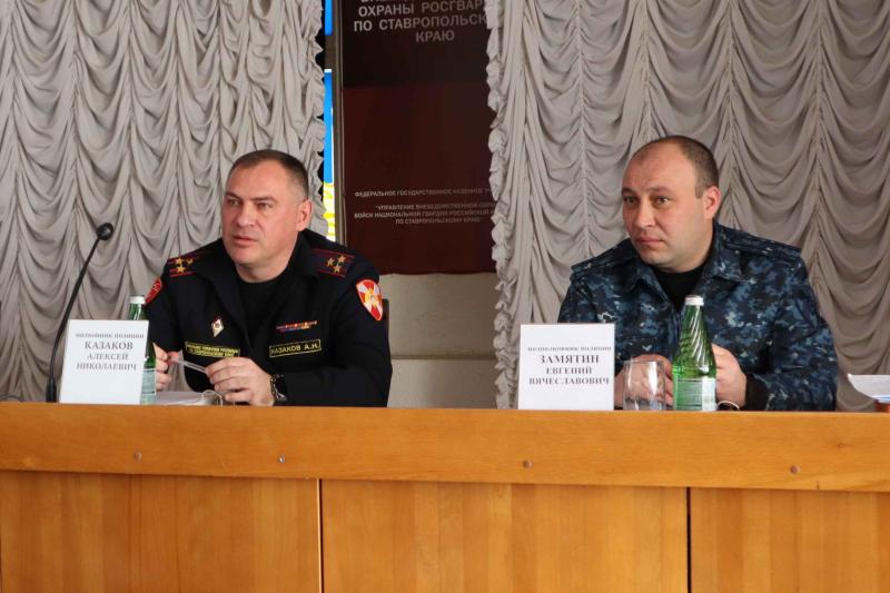 На Ставрополье в Управлении вневедомственной охраны Росгвардии подвели итоги служебно-боевой деятельности за 2023 год