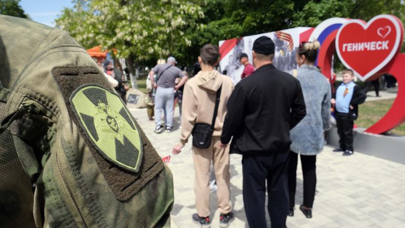 Росгвардейцы Херсонщины приняли участие в обеспечении безопасности торжественных мероприятий, посвященных Дню Победы