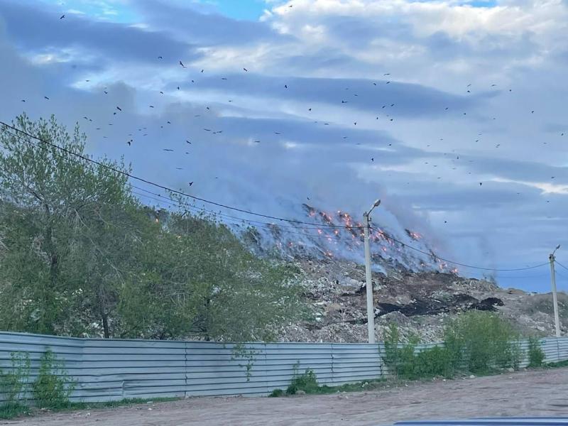 На минувшей неделе в Новосибирской области горели три полигона